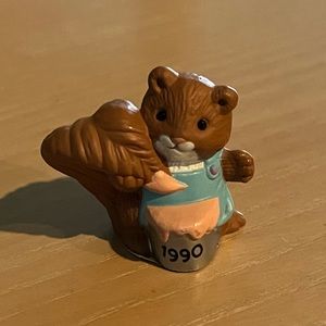 Vintage Hallmark Merry Miniature Squirrel with paint can